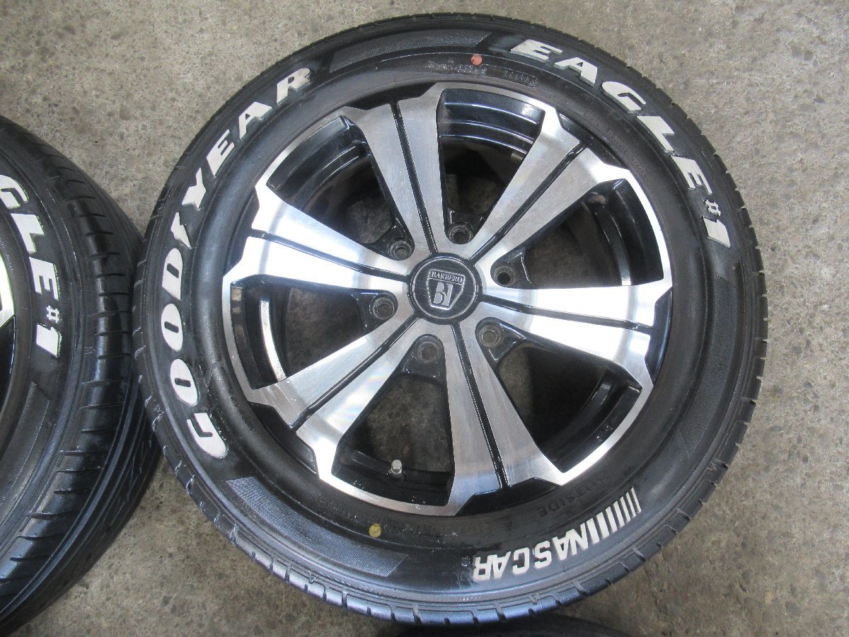 【ハイエース200系】BARBRO　17X6.5J+38　6/139.7　NASCARセット　JWL-T規格【215/60R17　109/107】ホワイトレター　ブラポリ　車検対応_画像5