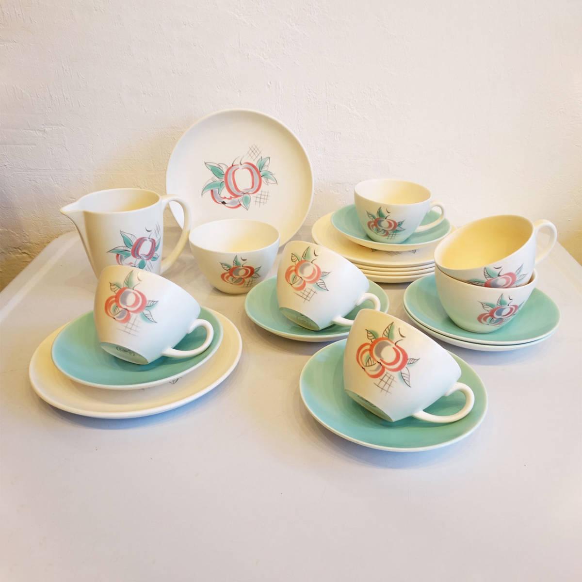 ☆英国 / Poole Pottery / プールポタリー / カップ&ソーサー 6 ☆英国 / Poole Pottery / プールポタリー / カップ&ソーサー 6
