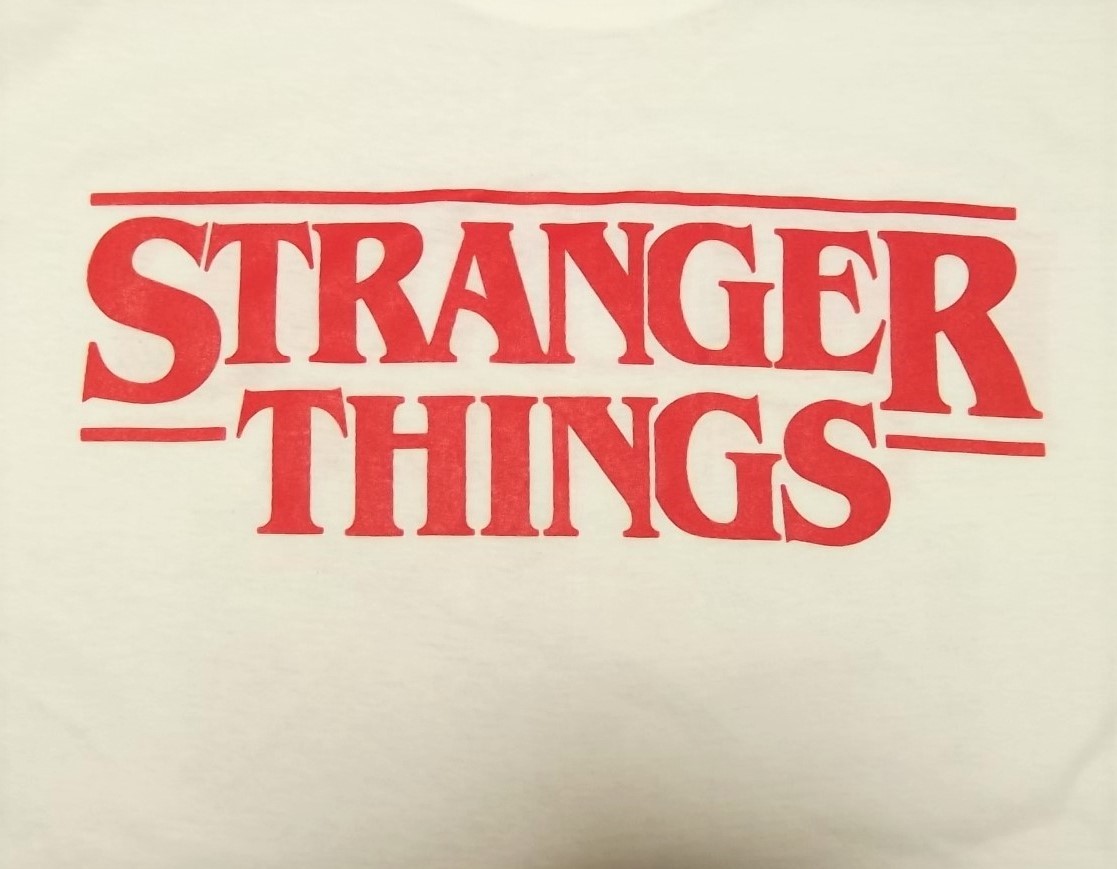 新品 【Stranger Things】ストレンジャーシングス プリント Tシャツ 白 M // ナンシー マイク ウィル ドラマ SF ホラー_画像4