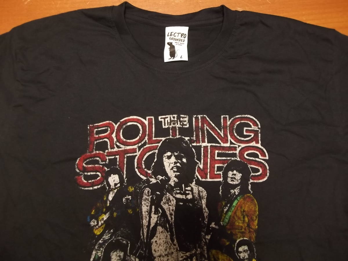 新品【The Rolling Stones】ローリングストーンズ '78 US Tour プリント Tシャツ L // キースリチャーズ ミックジャガー ロックTシャの画像3