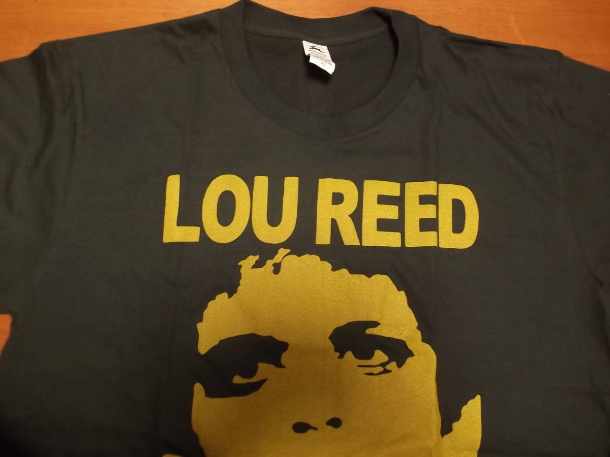 新品【R＆R Animal】Lou Reed ルーリード プリント Tシャツ 黒 XL // ジョンフルシアンテ ロックTシャツ ロックンロールアニマル バンドの画像4