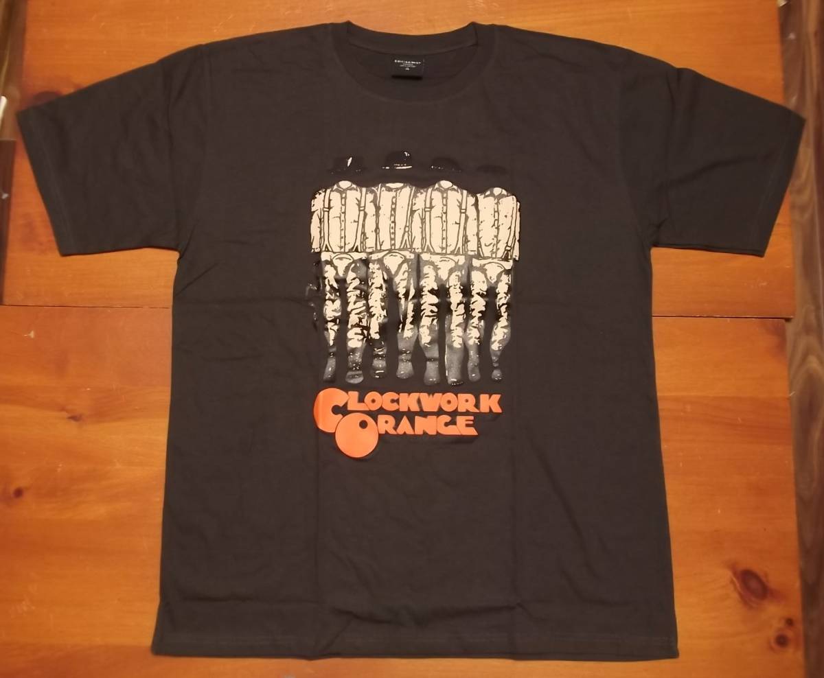 新品 【Clockwork Orange】 映画 時計じかけのオレンジ ドルーク プリント Tシャツ XL // スタンリーキューブリック ムービーTシャツ_画像1