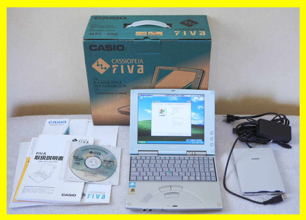 ■CASIO ノートパソコン FIVA MCP-206 (中古) リカバリディスクあり！■_画像1