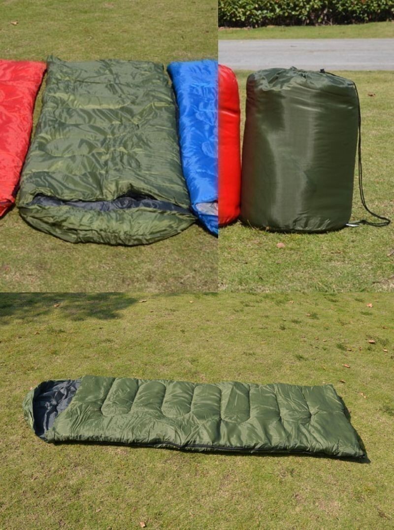  stock limit outdoor camp sleeping area in the vehicle disaster prevention for sleeping bag envelope type light weight heat insulation moss green B2005005-100s