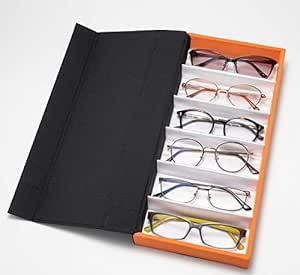 メイガン(Meigan) メガネケース 6本 眼鏡 コレクションケース 収納ボックス (サングラス 老眼鏡 メガネ 時計 小物収納_画像4