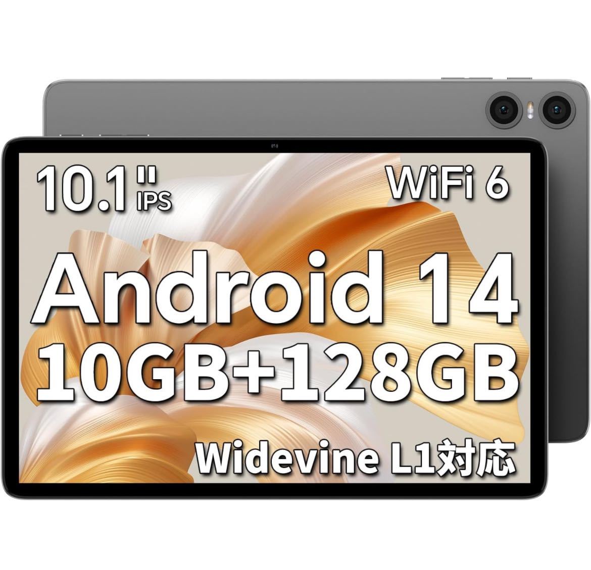 Android 14 タブレット タブレット 10インチ wi-fiモデル 10GB+128GB+1TB拡張 アンドロイド14タブレット 8コアCPU 1.8Ghz_画像1
