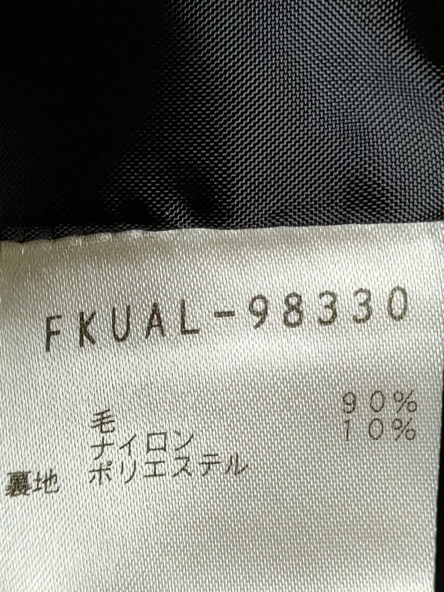 【美品】MICHEL KLEINウール ピーコート Mサイズ　38    ブラック   黒　ミシェルクラン