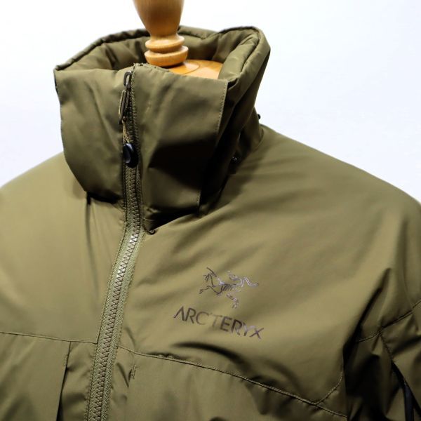 国内正規 ARC'TERYX LEAF Cold WX Jacket 15383 アークテリクス リーフ フーデッド ダウンジャケット ブルゾン WINDSTOPPER カーキ S S-29_画像7