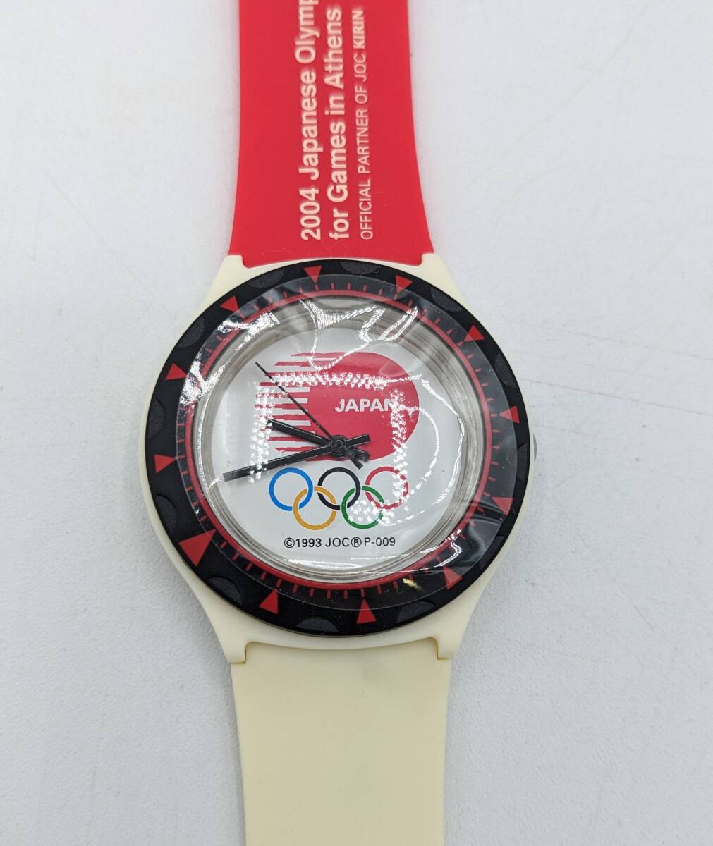 N34871 Swatch アテネオリンピック スウォッチ 記念 時計 クォーツ 電池式 オリンピック 腕時計 ユニセックス ファッション時計_画像1