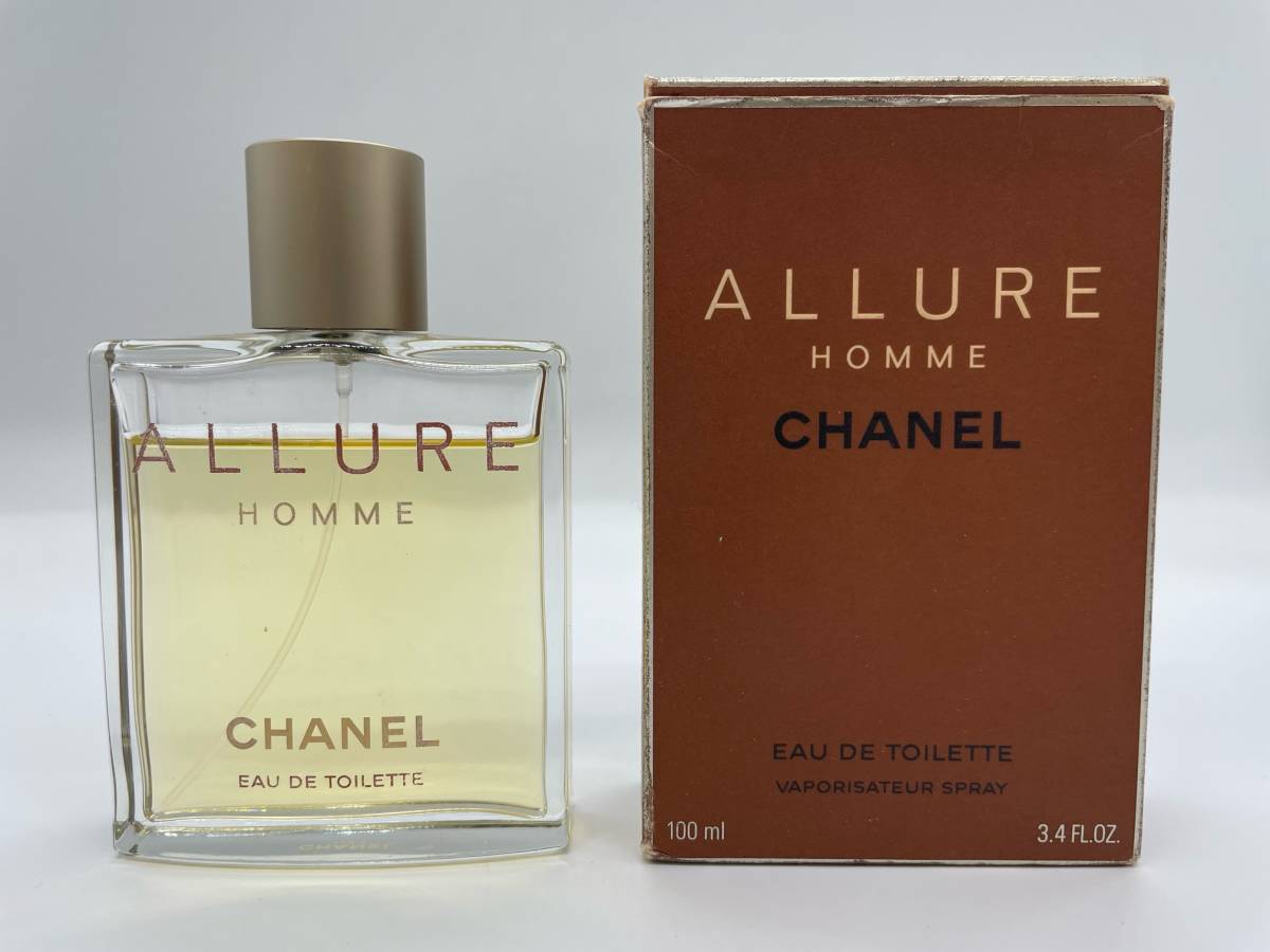 S3840A CHANEL シャネル 香水 ALLURE HOMME 100ml アリュール オム オードトワレ EAU DE TOILETTE ヴァポリザター スプレー メンズ 男性用_画像2