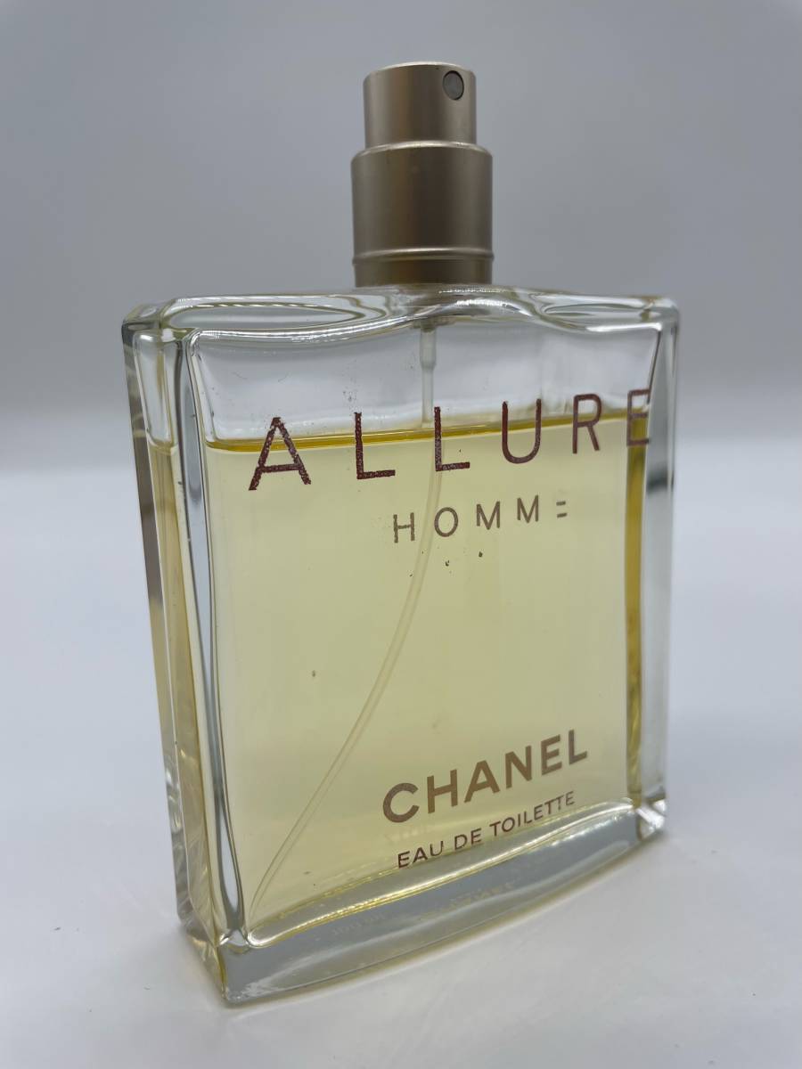 S3840A CHANEL シャネル 香水 ALLURE HOMME 100ml アリュール オム オードトワレ EAU DE TOILETTE ヴァポリザター スプレー メンズ 男性用_画像4