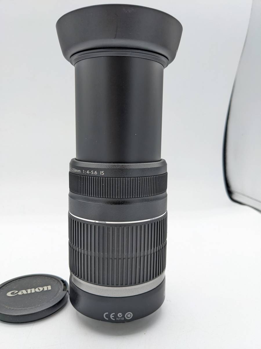 N34771 Canon ZOOM LENS EF-S 55-250mm 1:4-5.6 IMAGE STABILIZER ズームレンズ キャノン カメラ 一眼レフ オートフォーカス_画像8