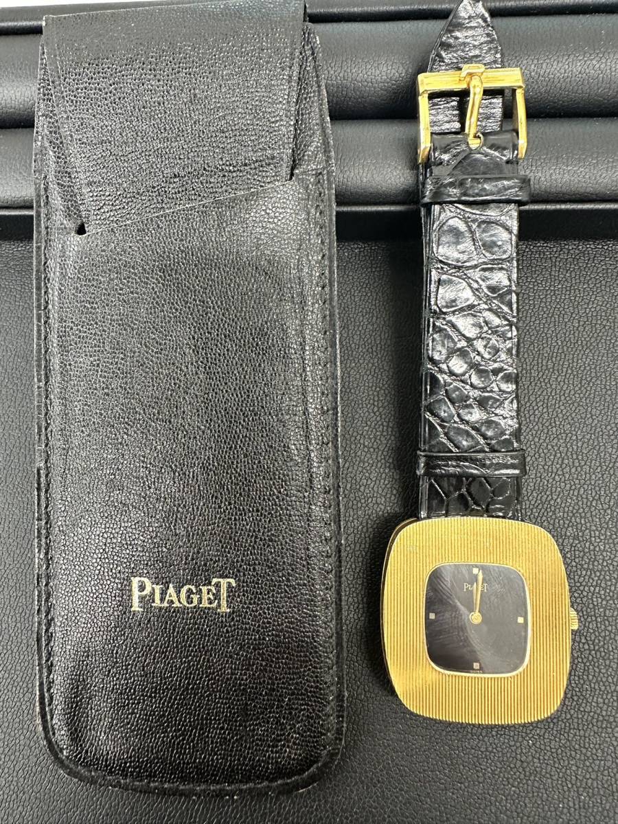 ★ピアジェ　PIAGET 99022/278455★　アンティーク K18金制腕時計　ケース付き　不動品　リュウズ操作OK_画像1