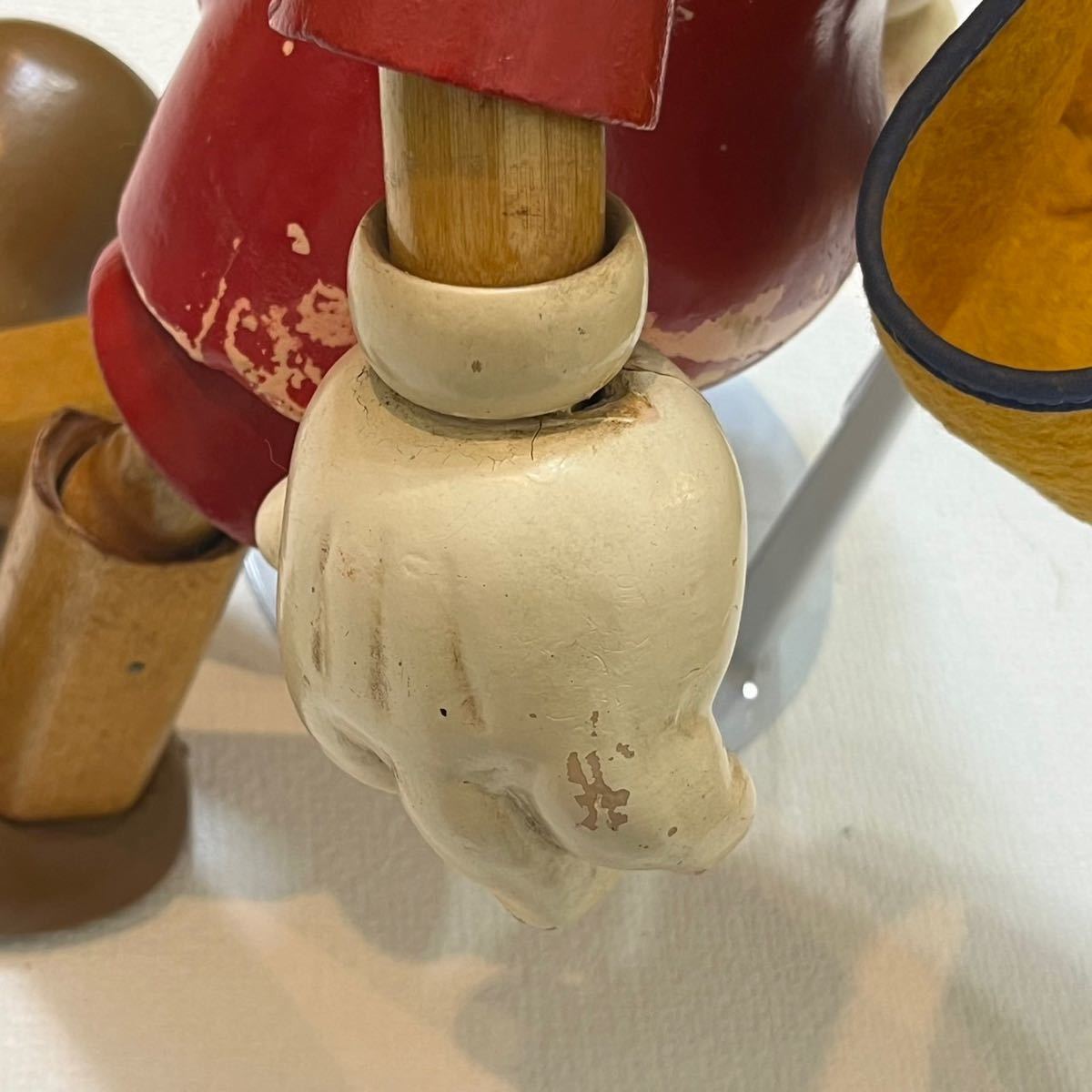 h326 希少 40 年代 ピノキオ IDEAL 社製 PINOCCHIO ウッド ドール ビンテージ vintage wood doll disney toy 木 人形 40s ディズニー_画像8