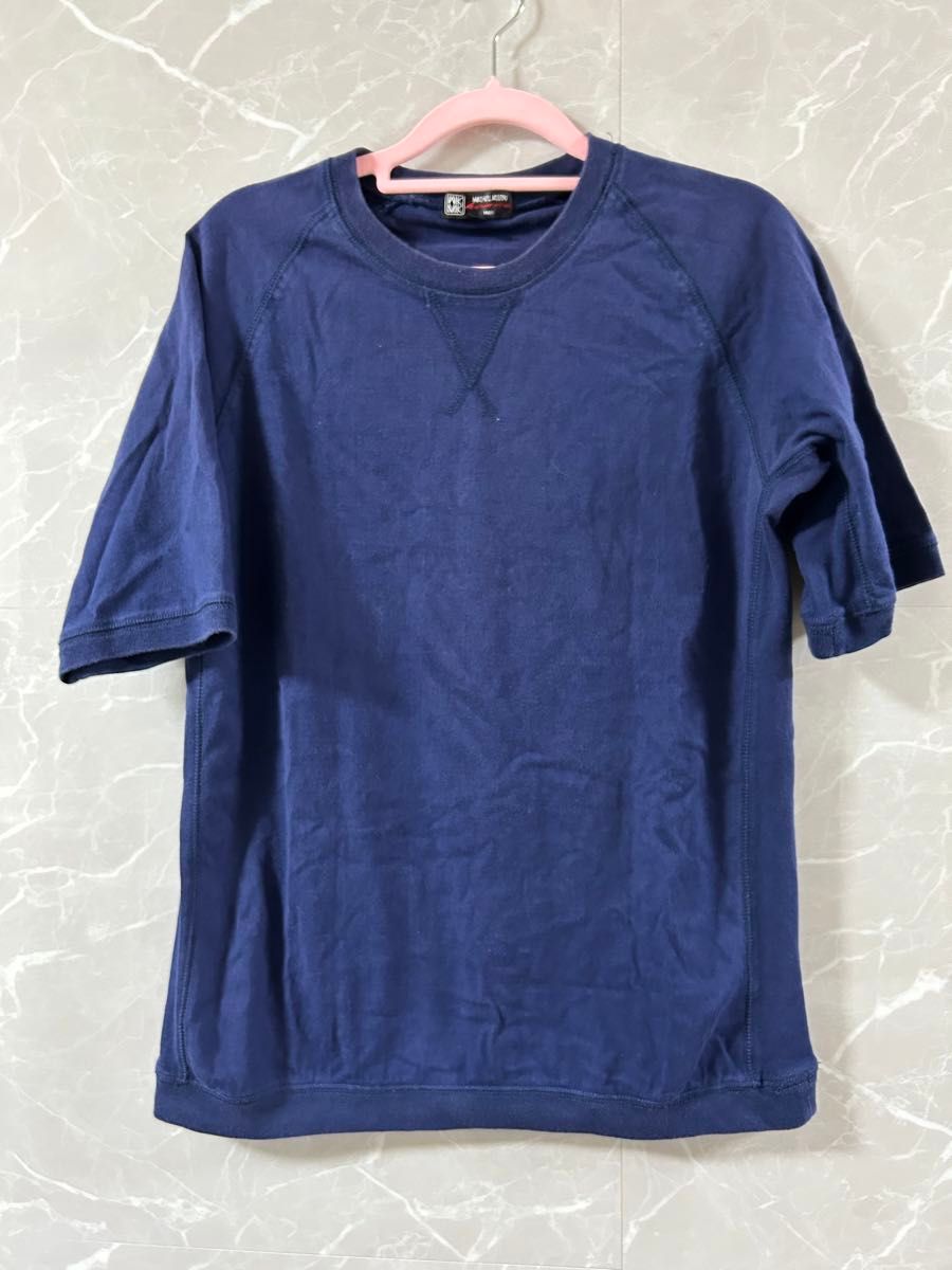 ミッシェルクラン トップス レディース Tシャツ 半袖 ネイビー 紺 夏服