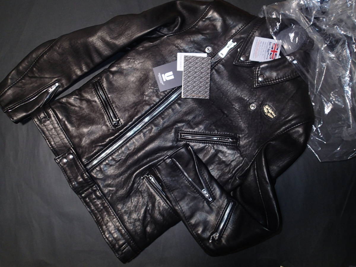 新品 タグ付き レア!! 2期販売 ルイスレザー × アンダーカバー サイクロン 36 Ｂ・BLACK ブラック UNDERCOVER × Lewis Leathers_画像1