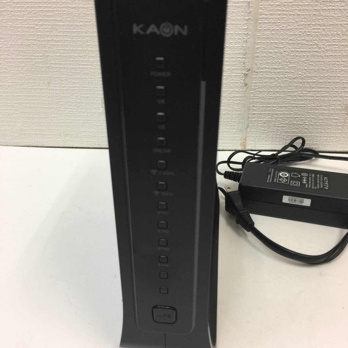 【中古】★稼働品 J:COM Wi-Fi無線ルーター KCM3100 ブラック CATV・KAON KCM3100 ACアダプター付　動作確認済み_画像6