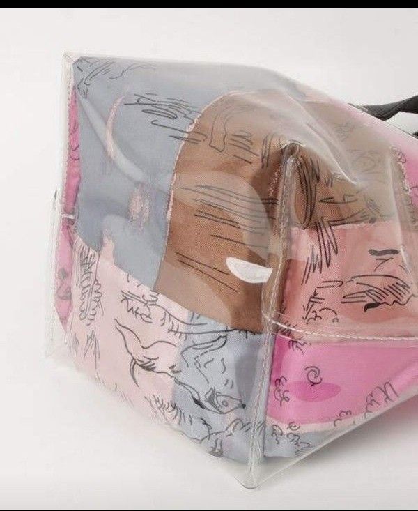 マニプリ  ハンドバッグ manipuri スカーフ柄 バケツ型 ナイロン 美品