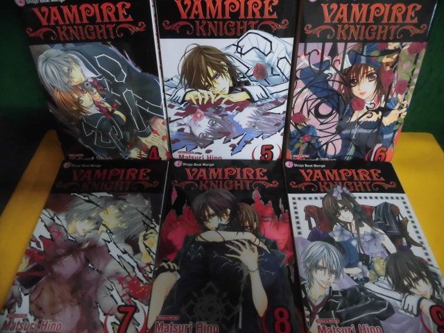 洋書コミック ヴァンパイア騎士 Vampire Knight Vol.4-9巻の6冊セット Matsuri Hino ペーパーバックの画像1