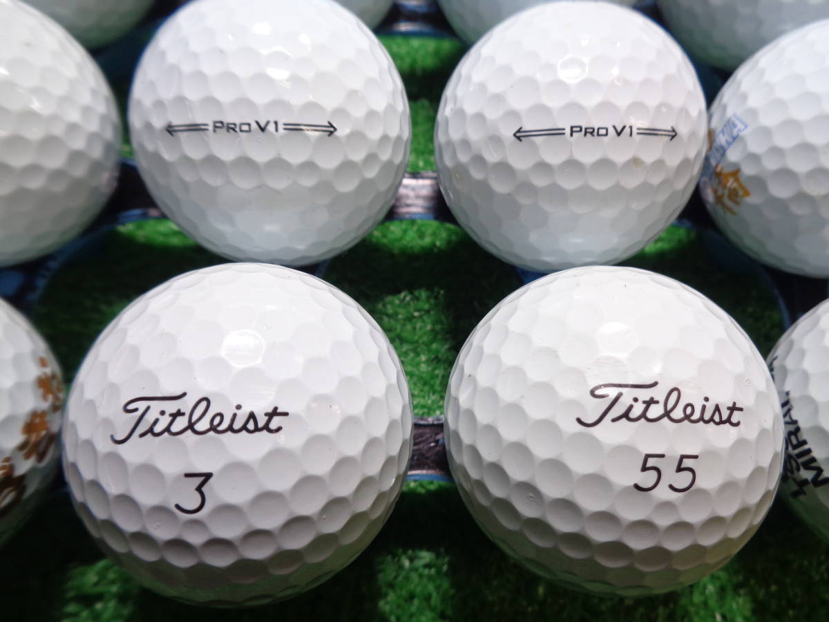 [MTL583.] 【マジック】 B級 タイトリスト プロ ブイワン 21年 Titleist PRO V1 20球 ロストボール【中古】_画像1