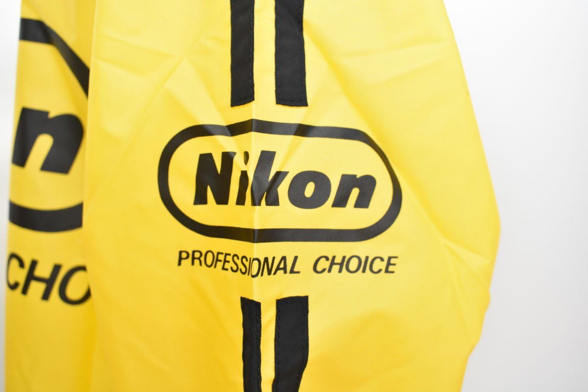 未使用 ニコン ナイロン ジャンパー イエロー×ブラック[閉店][デッドストック][Nikon][ウインドブレーカー][非売品][レトロ][当時物]_画像8