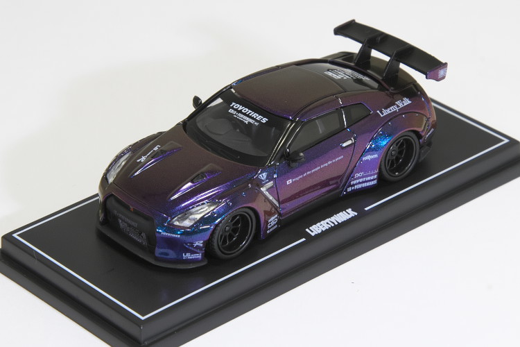 TSM MINI GT 1/64 LB☆WORKS Nissan GT-R (R35) Rear Wing Chameleon