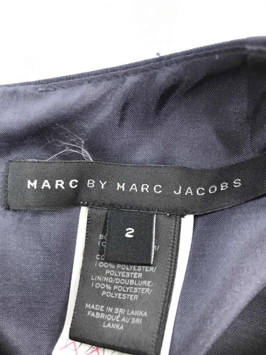 MARC BY MARC JACOBS マークバイマークジェイコブス バイカラー ワンピース size2/ネイビー×グリーン ■■ ☆ eac9 レディースの画像6