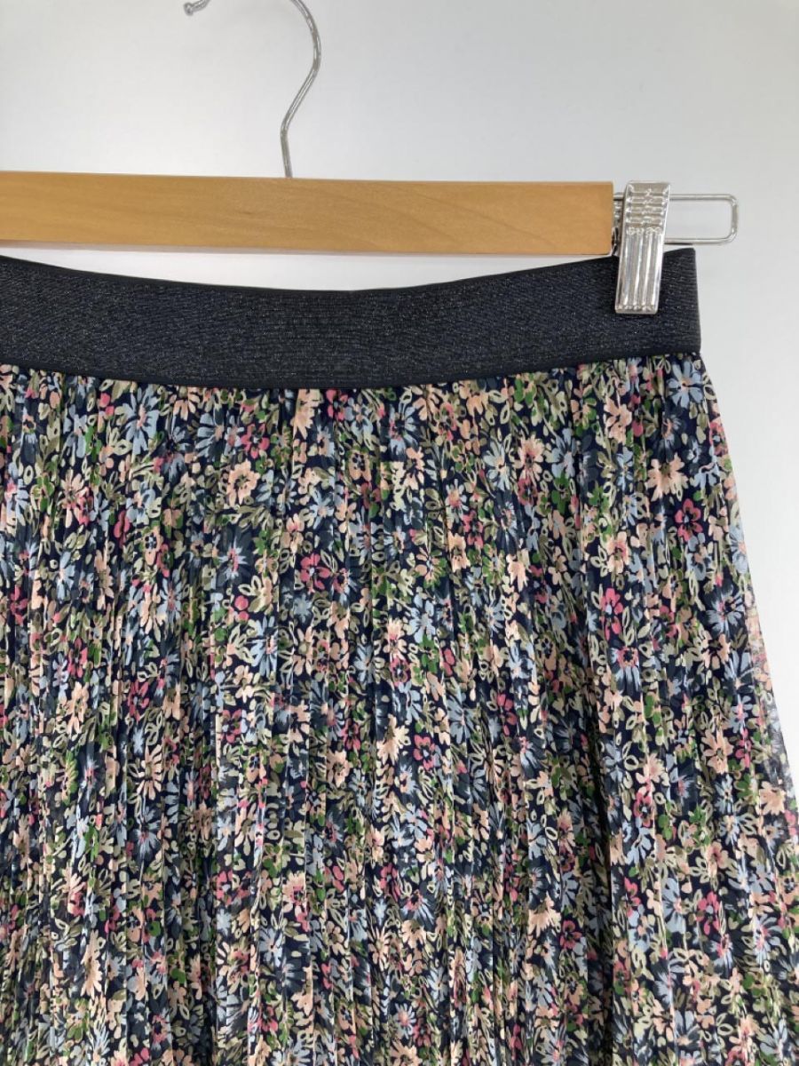 rebecca taylor Rebecca Taylor floral print pleated skirt size2/ navy blue series ## * eac9 lady's 