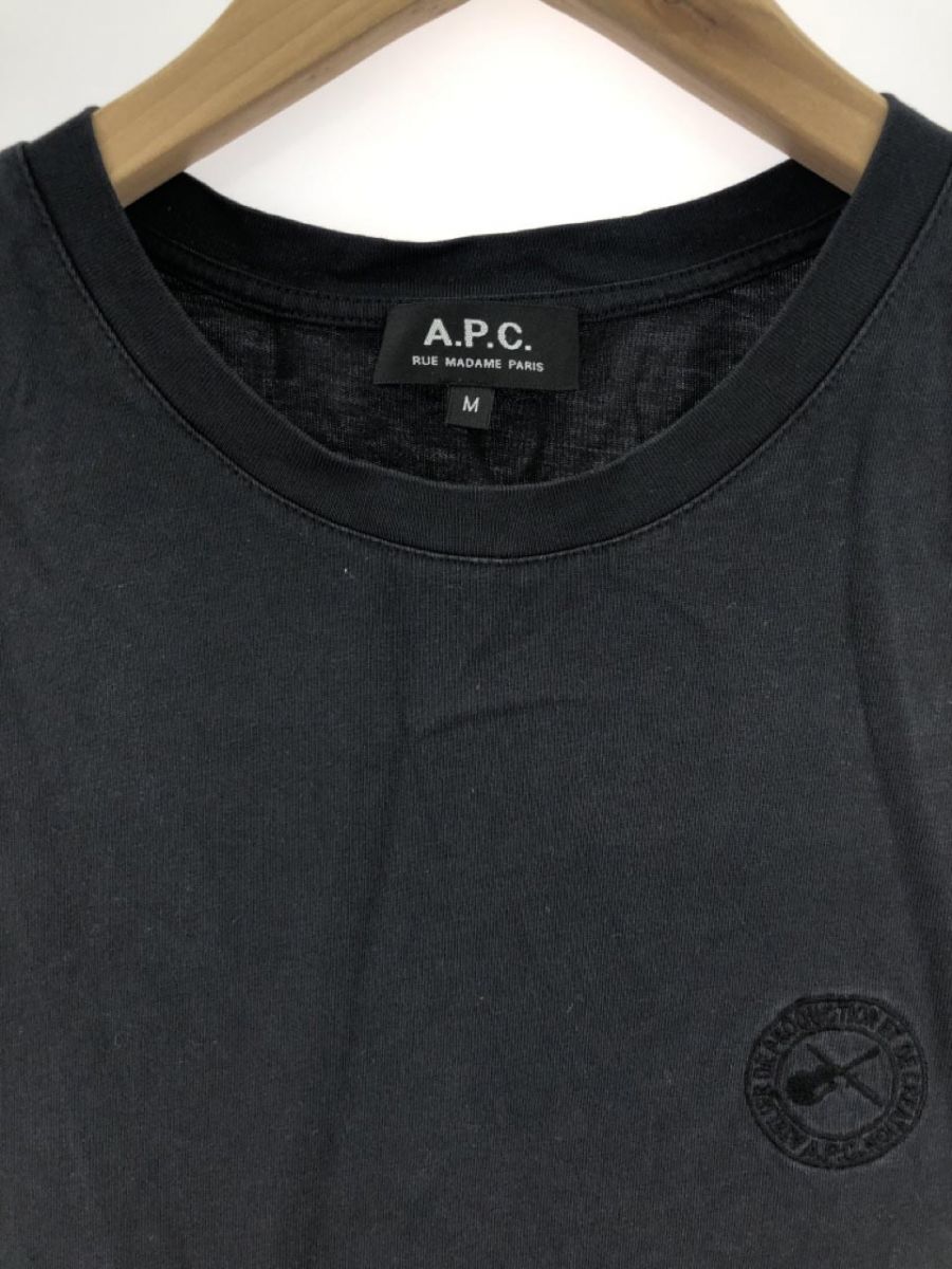 a.p.C. A.P.C. plain T-shirt sizeM/ black #* * eac9 lady's 