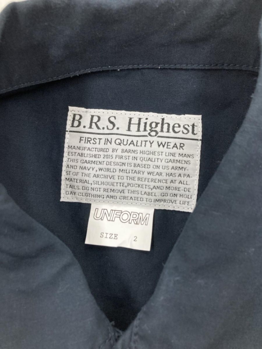 B.R.S.Highest マルチポケット シャツ size2/紺 ■◆ ☆ eac9 メンズ_画像7