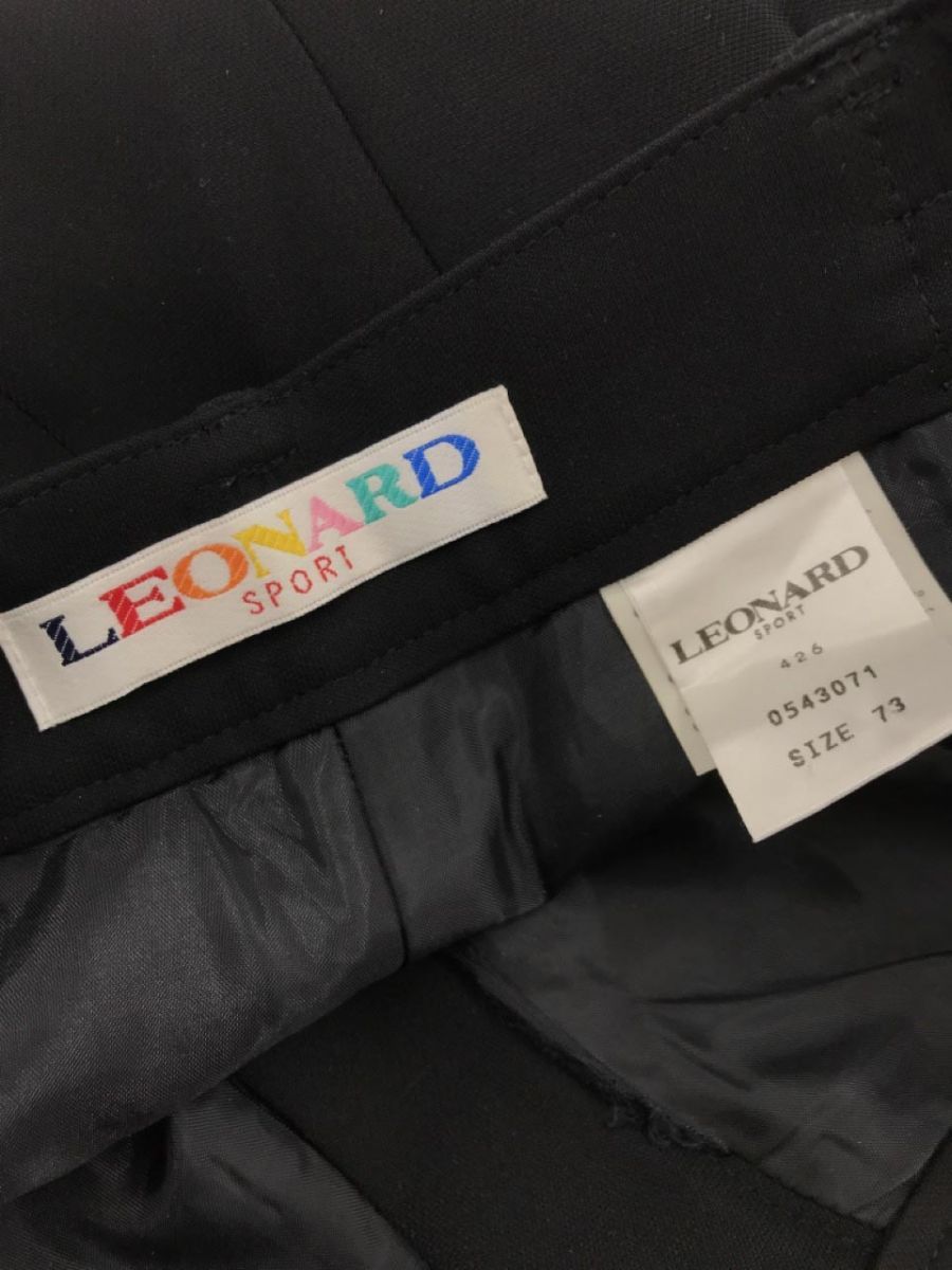 LEONARD レオナール ワイド パンツ size73/黒 ■■ ☆ eba5 メンズ_画像6