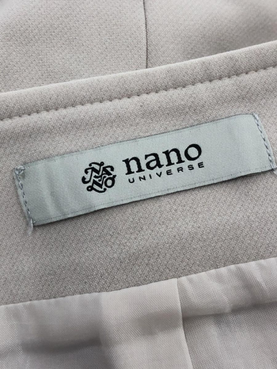 nano universe ナノユニバース ロング 巻き ラップ スカート size36/グレージュ ■◇ ☆ eba5 レディース_画像6