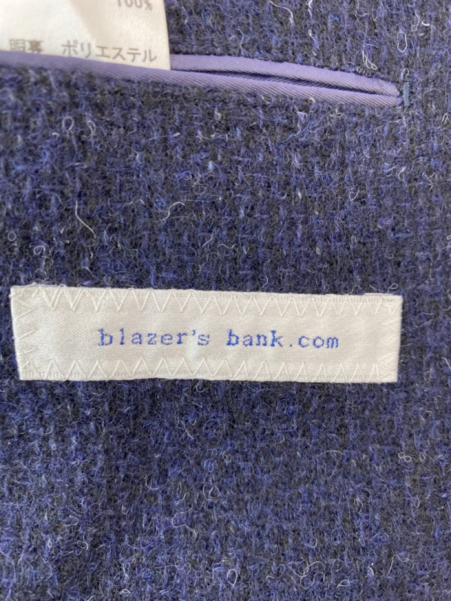 blazer’sbank.com ウール100% テーラード ジャケット size175cm-4Drop/紺 ◆■ ☆ dab6 メンズ_画像3