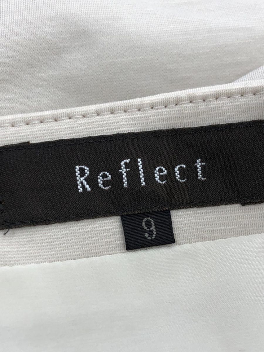 Reflect Reflect A line trapezoid skirt size9/ beige #* * eba5 lady's 