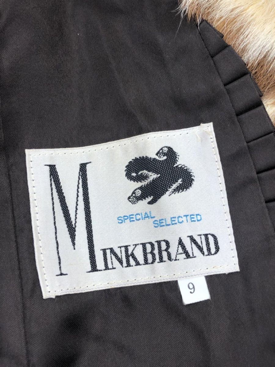 MINKBRAND ミンク 総柄 ジャケット size9/ブラウン系 ◇■ ☆ eba5 レディース_画像5