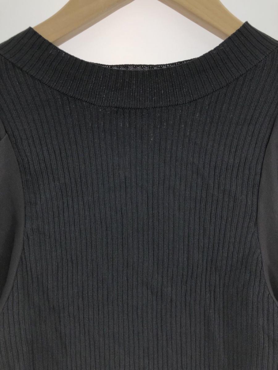 JEANASIS Jeanasis chu-rudo King power shoulder knitted sweater sizeF/ black #* * eba5 lady's 