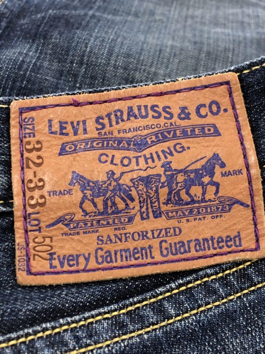 LEVI'S リーバイス 502 デニムパンツ sizeW32-33/紺 ■■ ☆ ebb3 メンズの画像6