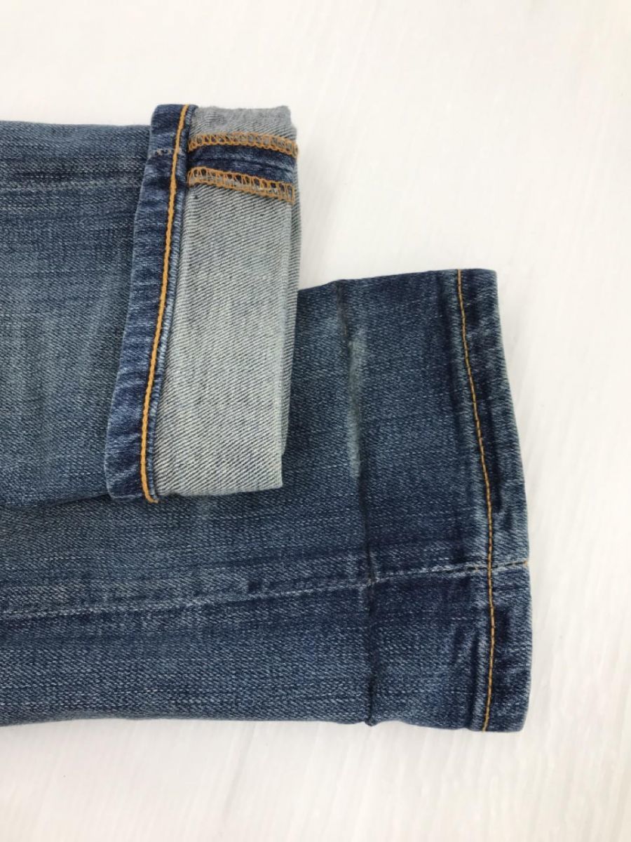 Nudie Jeans ヌーディージーンズ ダメージ加工 スキニー デニムパンツ sizeW29/ライトブルー ■■ ☆ ebb3 メンズ_画像7