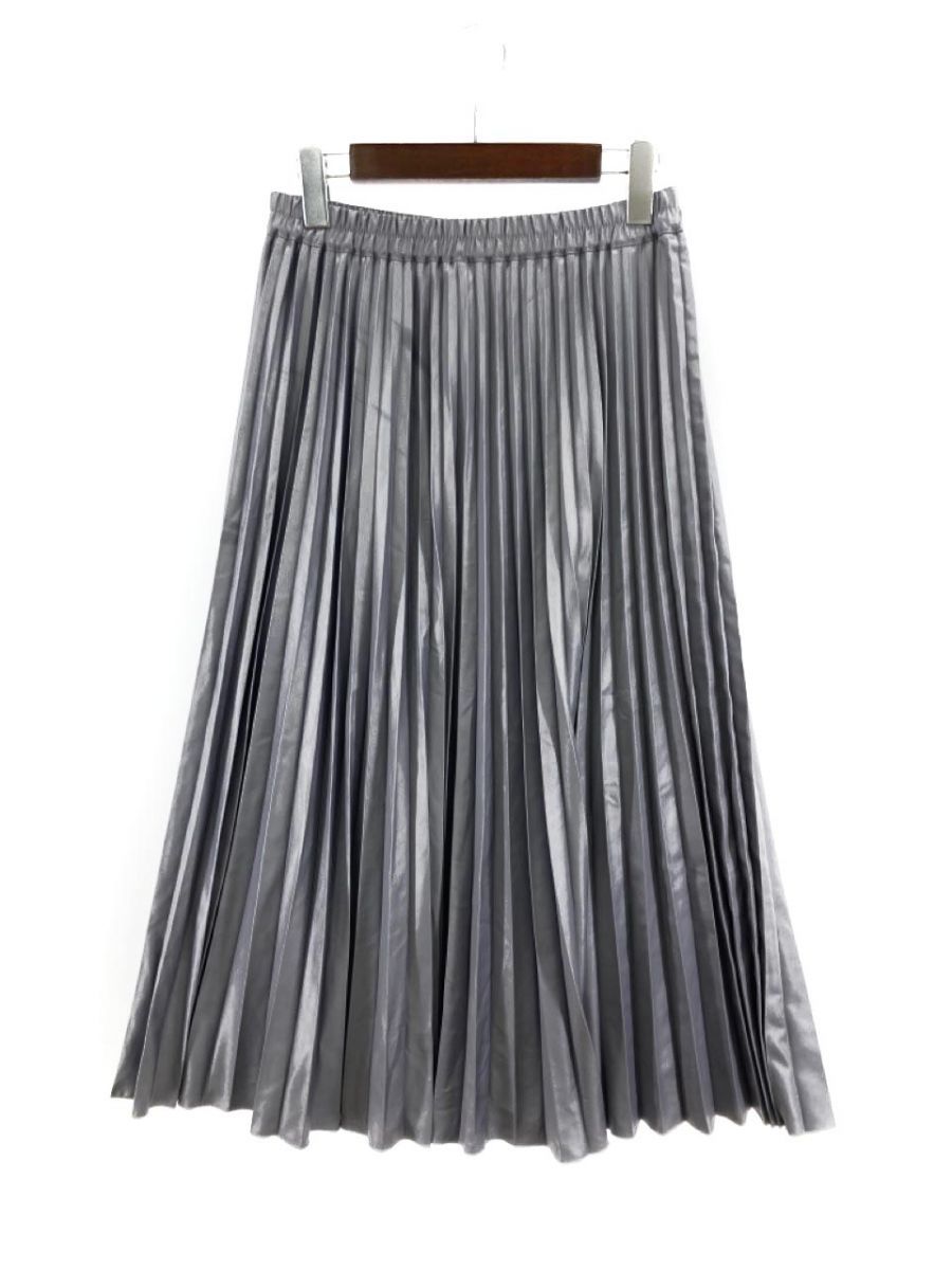 SunaUna SunaUna pleated skirt size40/ gray ## * ebb3 lady's 