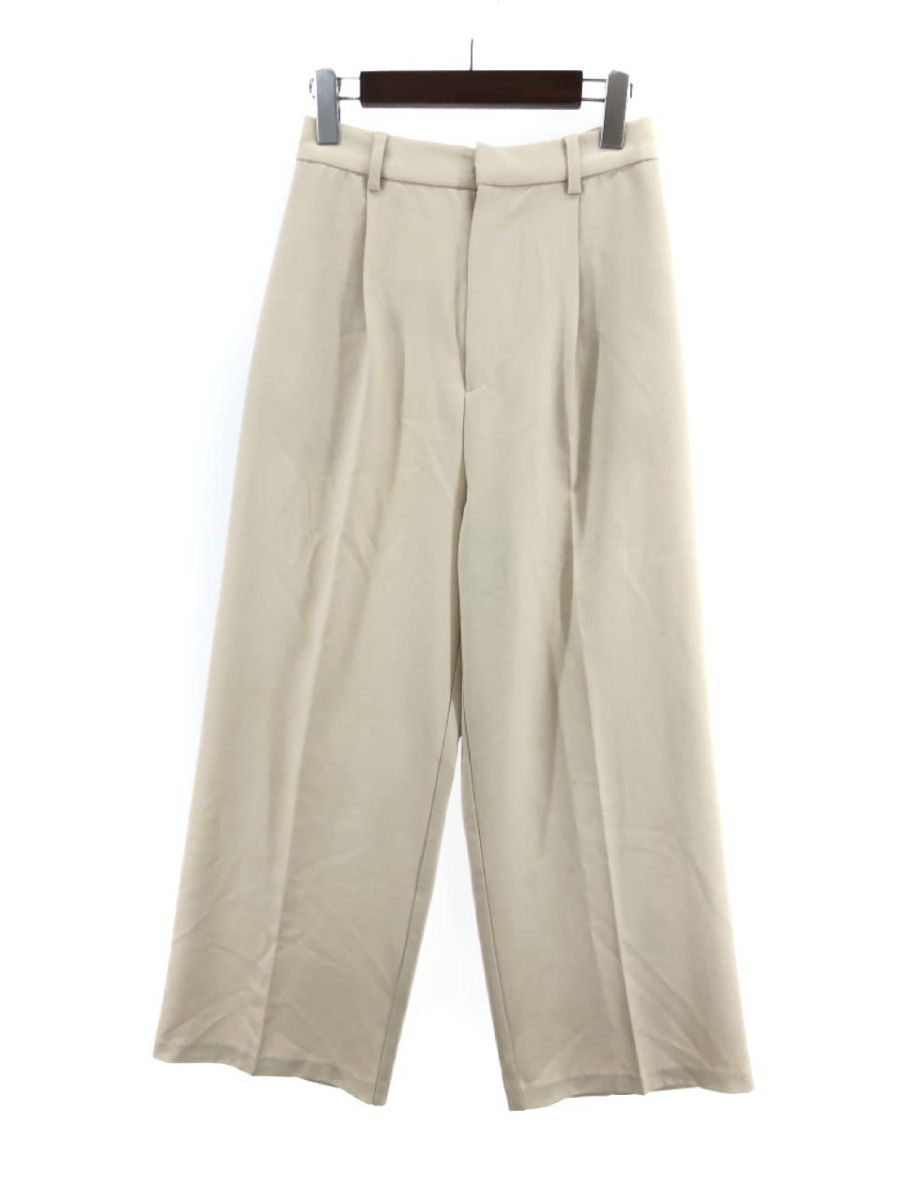 LOWRYS FARM Lowrys Farm wide pants sizeM/ light beige #* * ebb9 lady's 