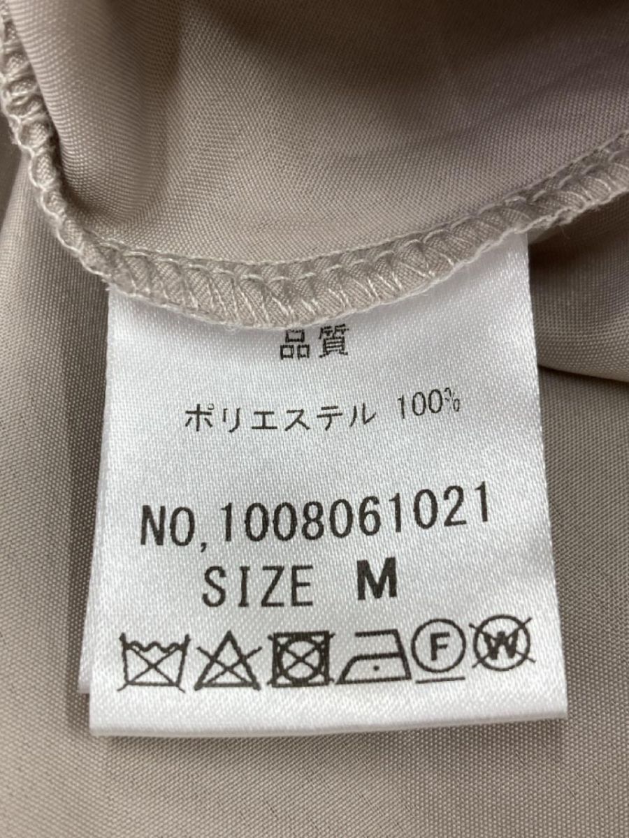 ゆうパケットOK MAJESTIC LEGON マジェスティックレゴン シャツ ワンピース sizeM/グレージュ ■◇ ☆ ebb9 レディース_画像5