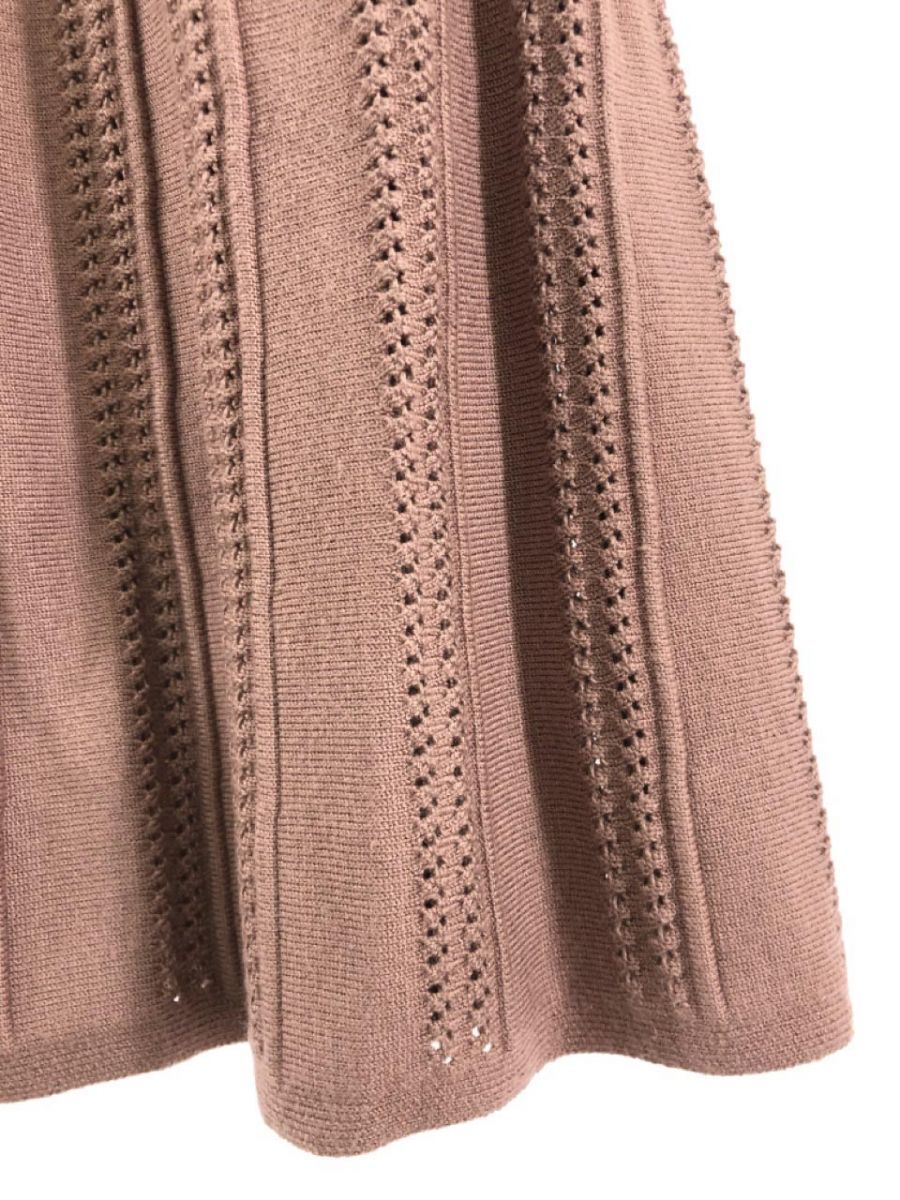 JILLSTUART Jill Stuart timing belt to attaching knitted One-piece sizeFR/ pink Brown *# * ebb9 lady's 