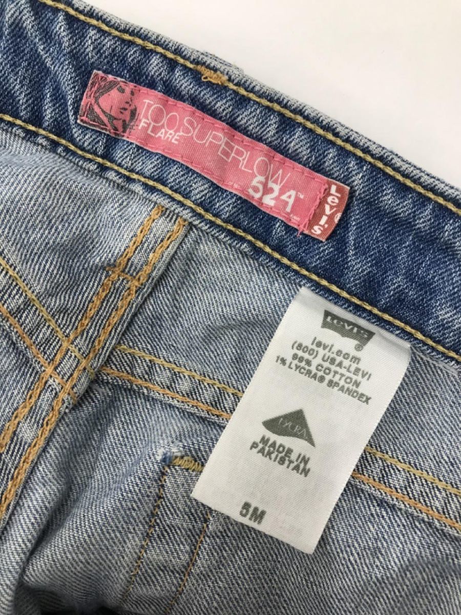 LEVI'S リーバイス 524 ブーツカット デニムパンツ size5M/ライトブルー ■■ ☆ ebb9 レディース_画像5