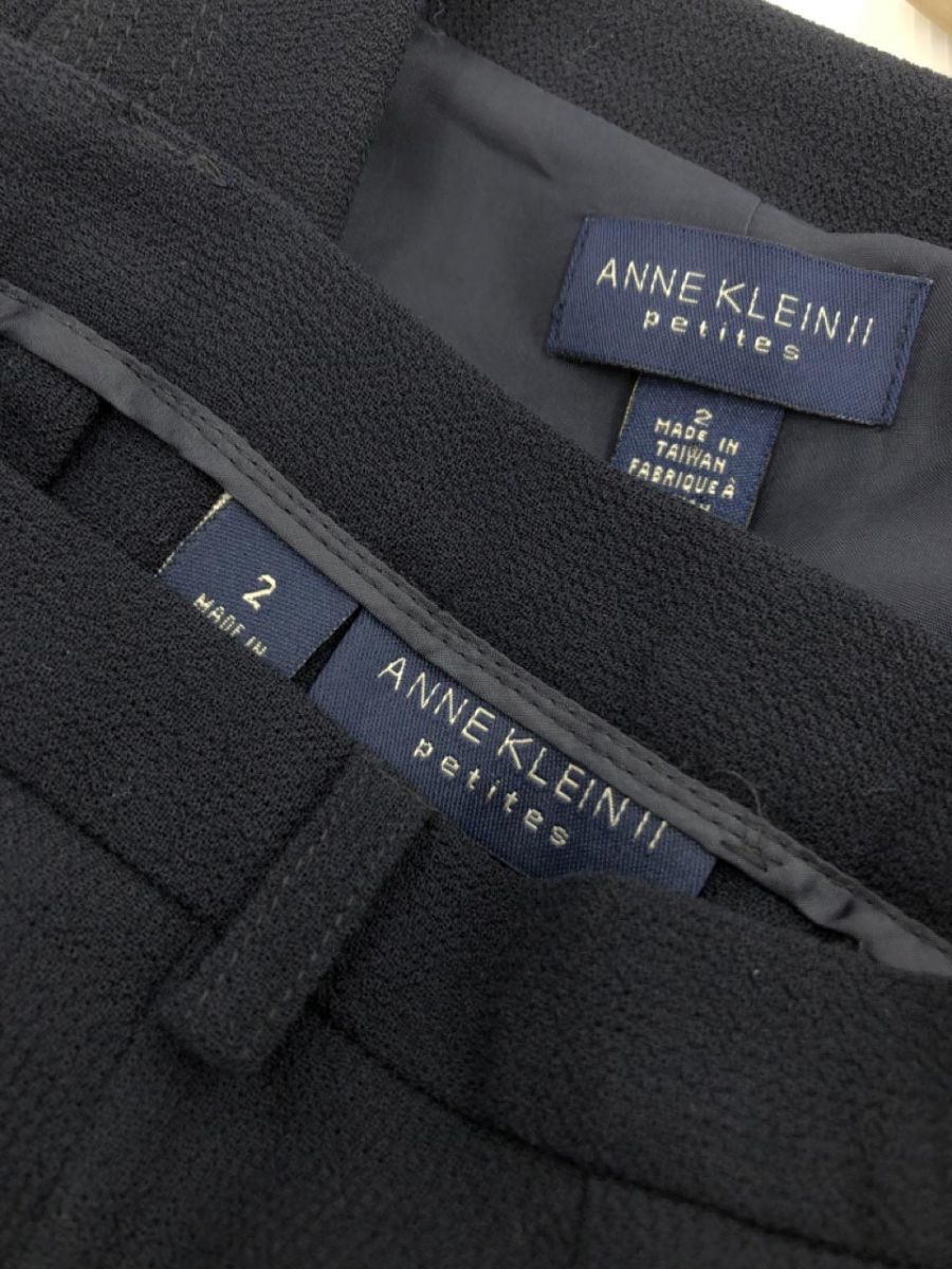 ANNE KLEIN Anne Klein setup jacket pants suit size2/ dark blue #* * ebb9 lady's 