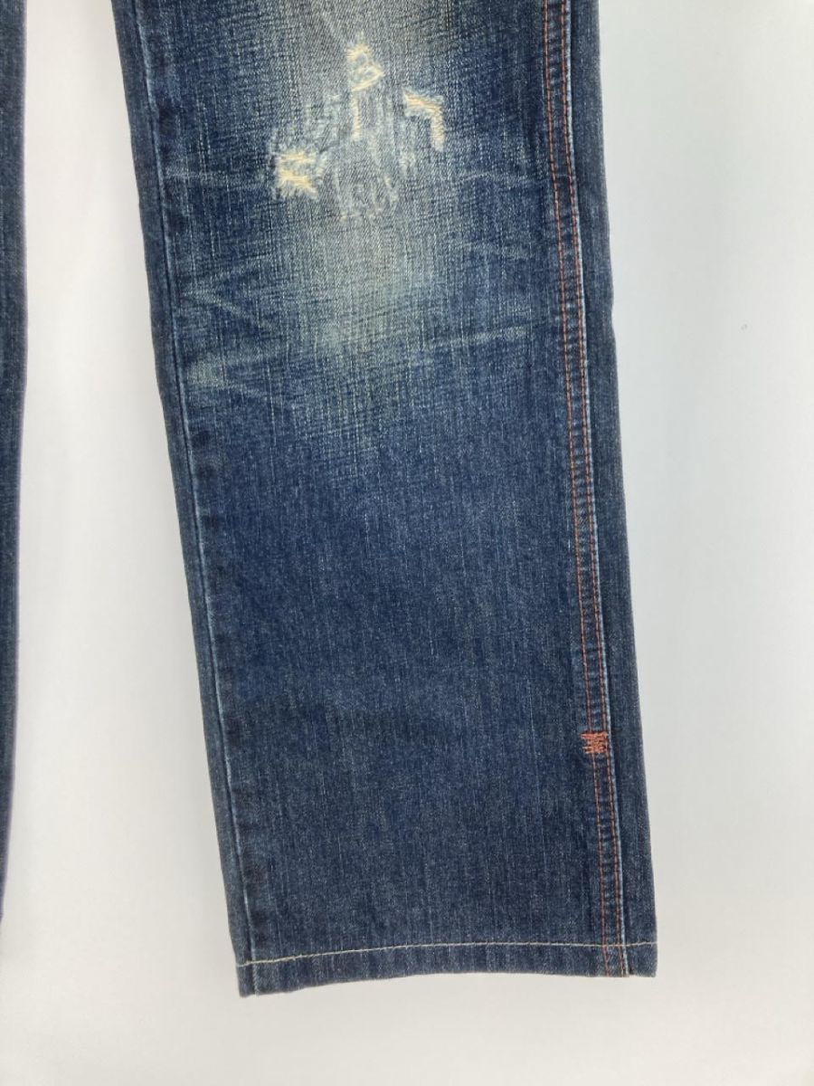 LEVI'S リーバイス ダメージ加工 デニムパンツ size26/濃紺 ■■ ☆ ebb9 レディース_画像2