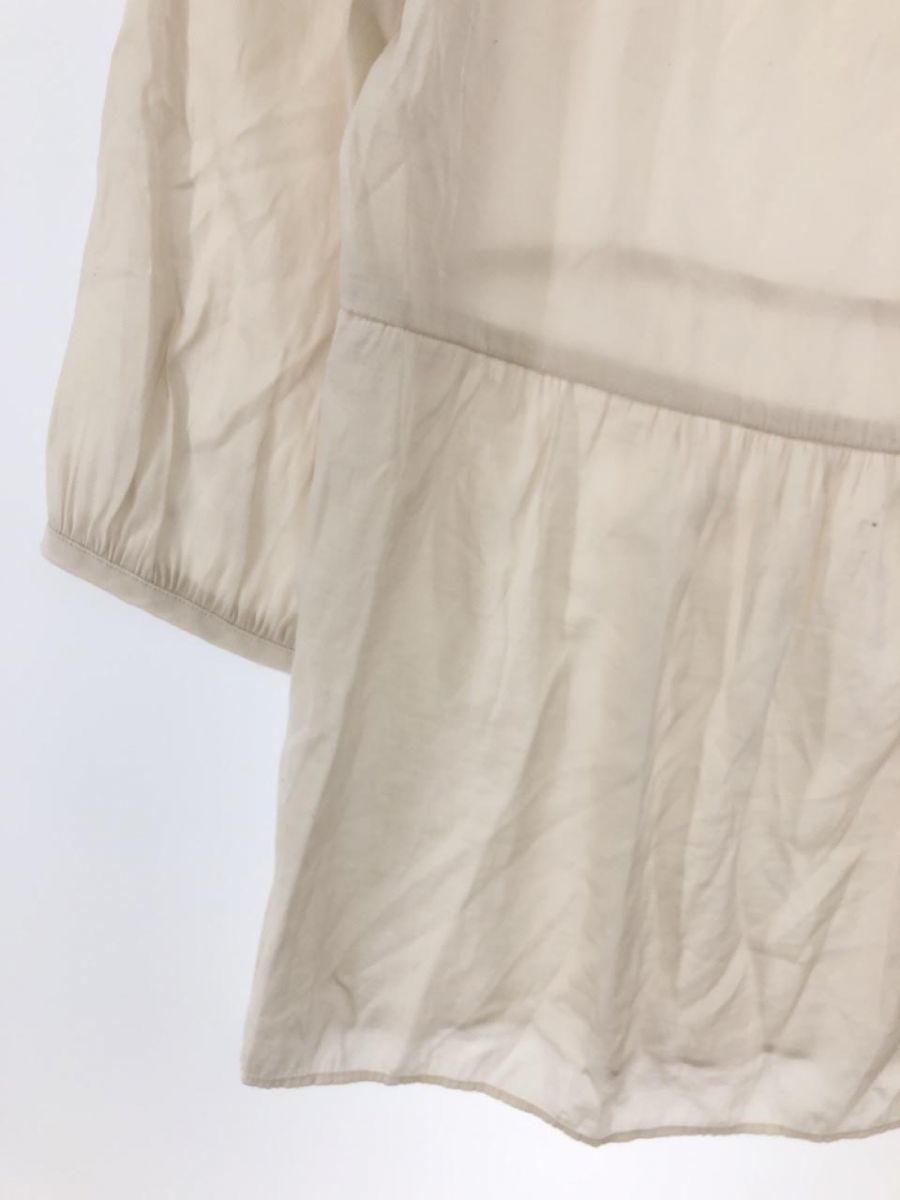 yu. packet OK INED Ined blouse shirt size9/ beige #* * ebc6 lady's 