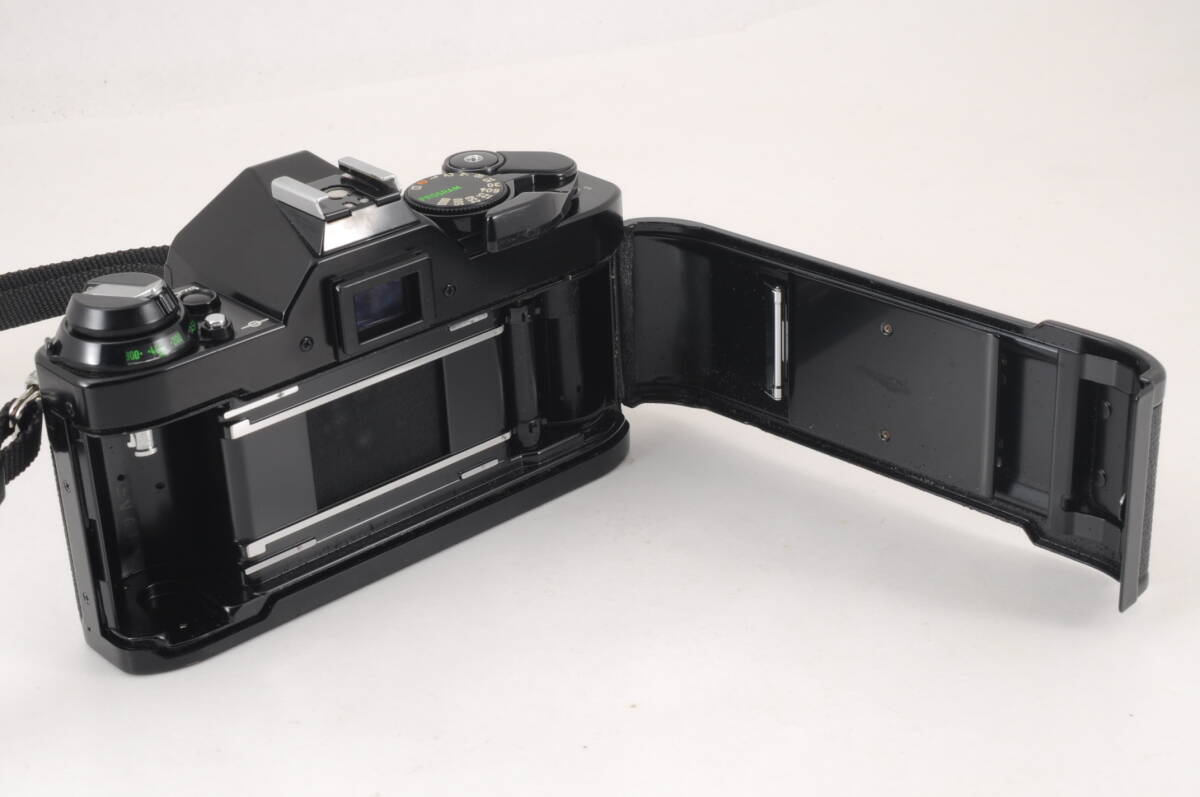 シャッター鳴き無し 動作品 キャノン Canon AE-1 PROGRAM ボディ 黒 ブラック MF 一眼レフ フィルムカメラ 管K6046_画像8