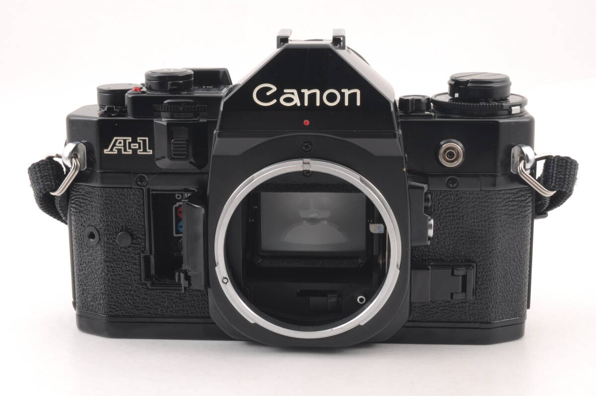 シャッター鳴き無し 動作品 キャノン Canon A-1 ボディ 黒 ブラック MF 一眼レフ フィルムカメラ 管K6045_画像2
