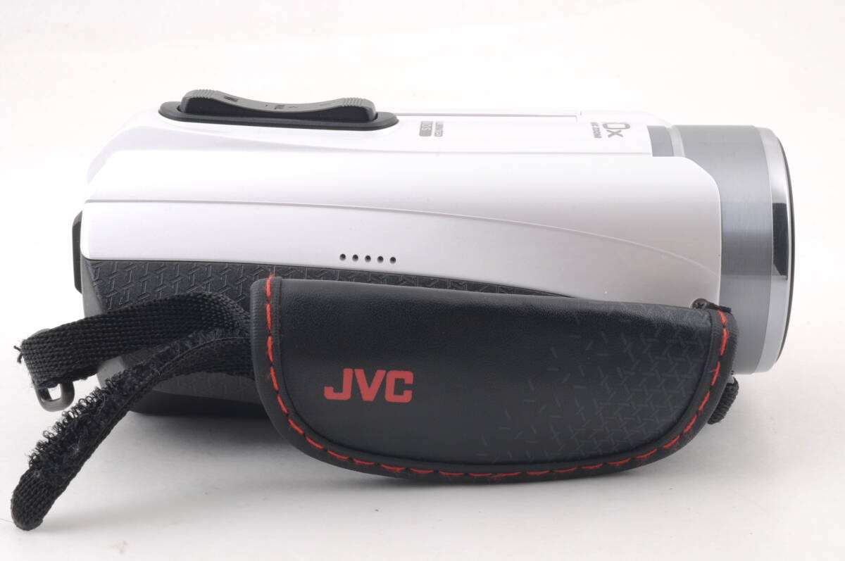 動作品 JVC Everio エブリオ GZ-F200-W FULL HD 白 ホワイト ビクター デジタルビデオカメラ 管K6051_画像4