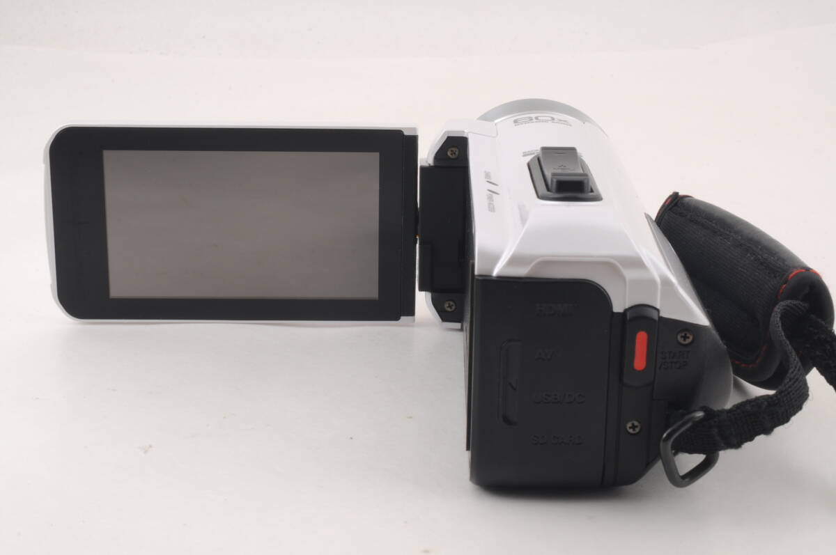 動作品 JVC Everio エブリオ GZ-F200-W FULL HD 白 ホワイト ビクター デジタルビデオカメラ 管K6051_画像7